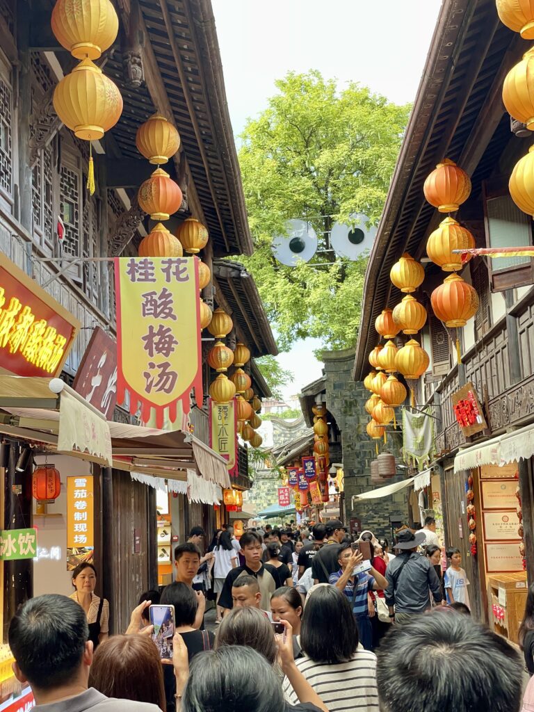 Strada di Jinli a Chengdu